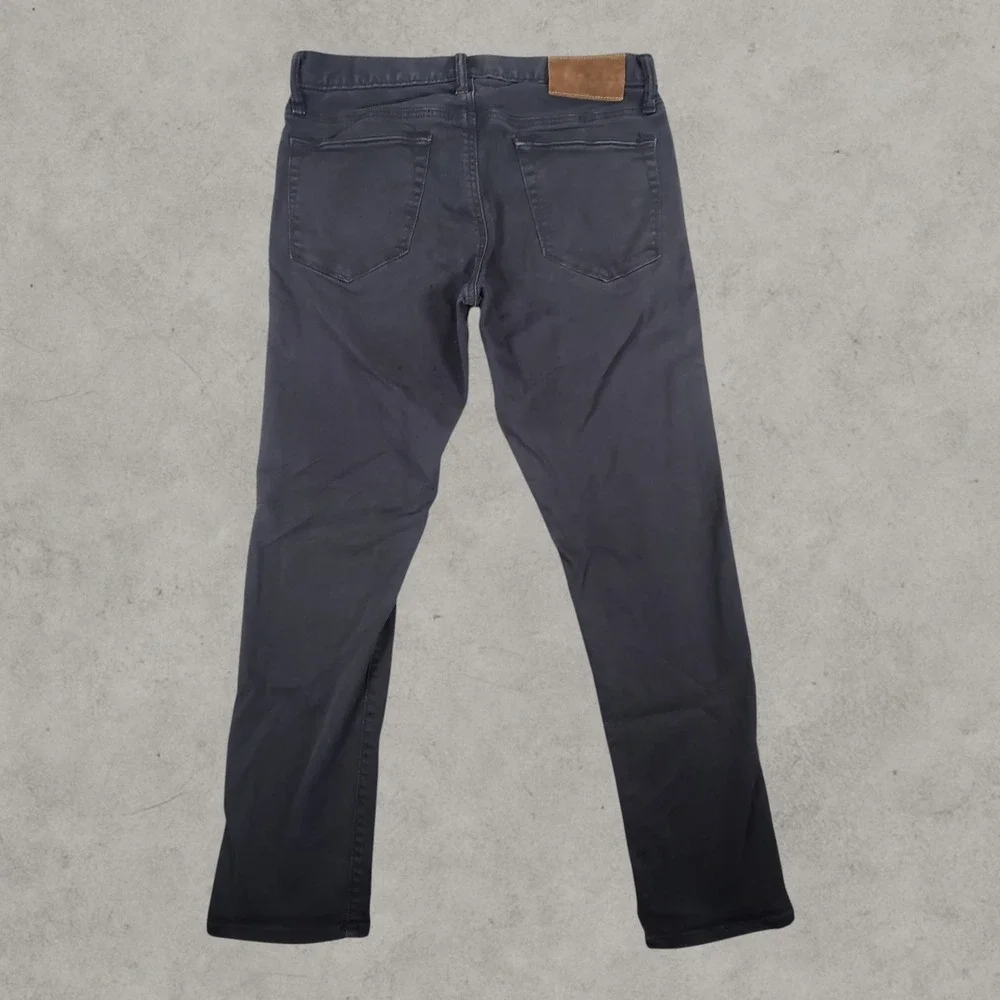 Todd Snyder Pants Men 30x30 Black Slim Fit Cotton Stretch JE037785-BK01 5-Pocket